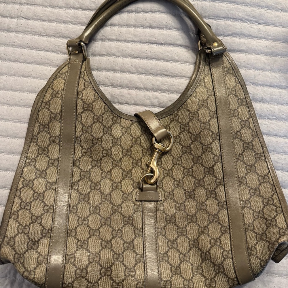 Gucci Grey GG Coated Canvas Joy Medium Shoulder Bag